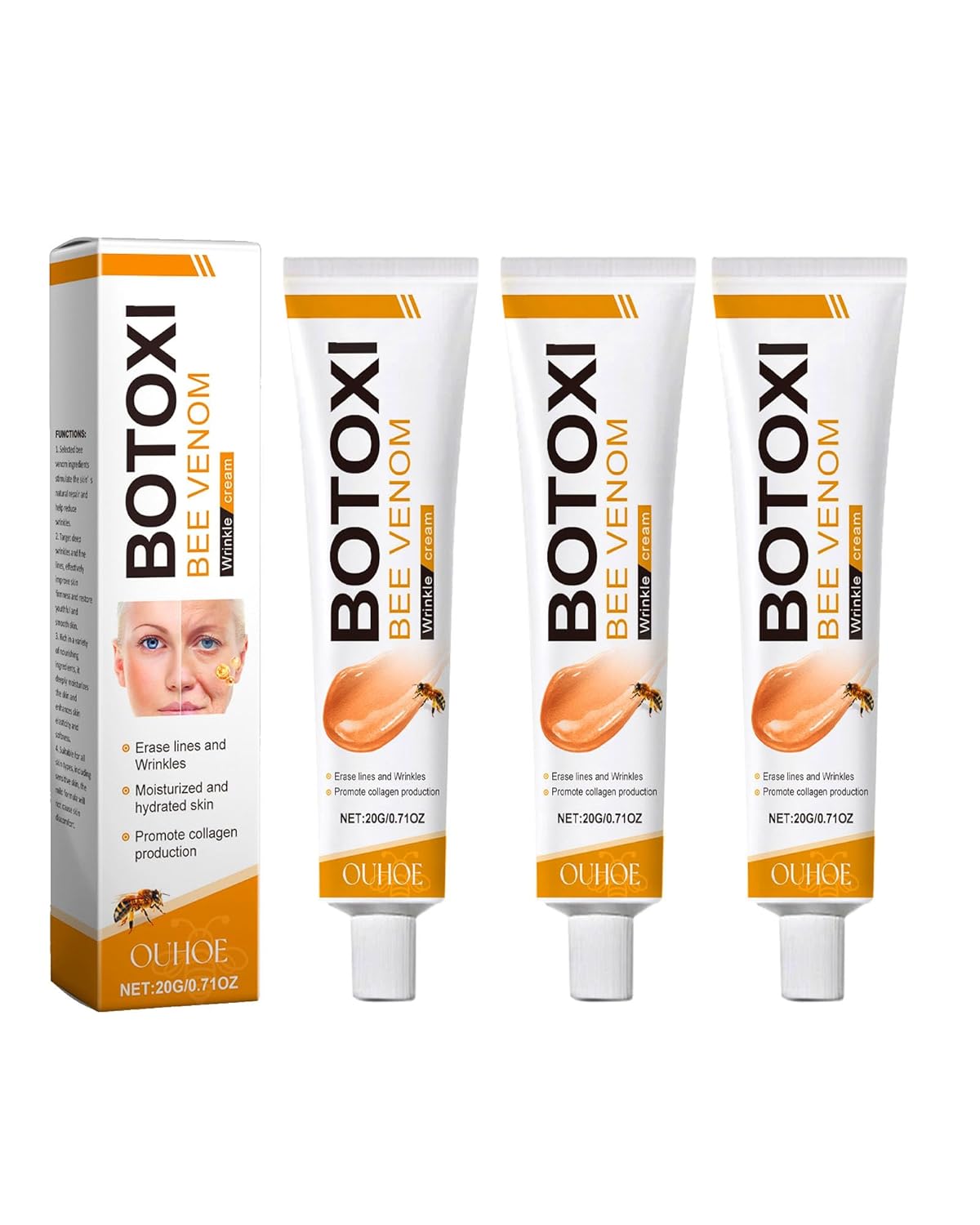 Cremă Botox Bee Venom Anti-Rid cu Venin de Albine